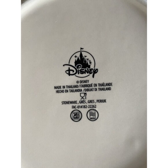 Disney Parks ~ Mickey Mouse Icon Homestead Gray & Pink Salad/Cake Plate Set of 4 - Picture 8 of 8